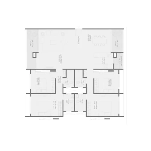 Sky Sanctum Wakad 4 BHK Floor Plan Image